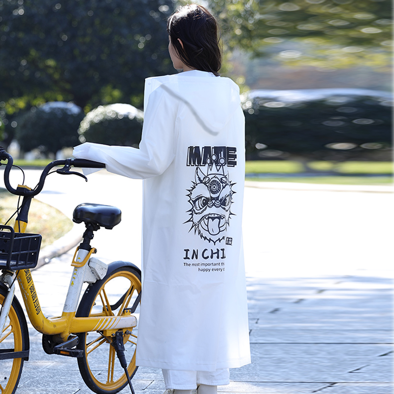 1130 PEVA  white raincoat 