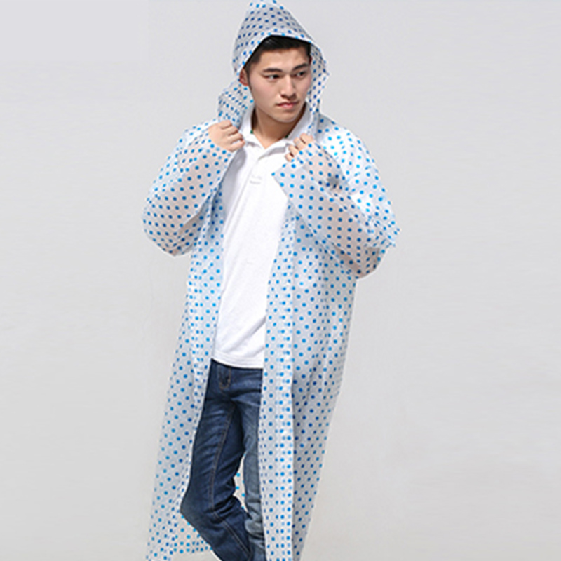 851 Dot Printed Adult Raincoat