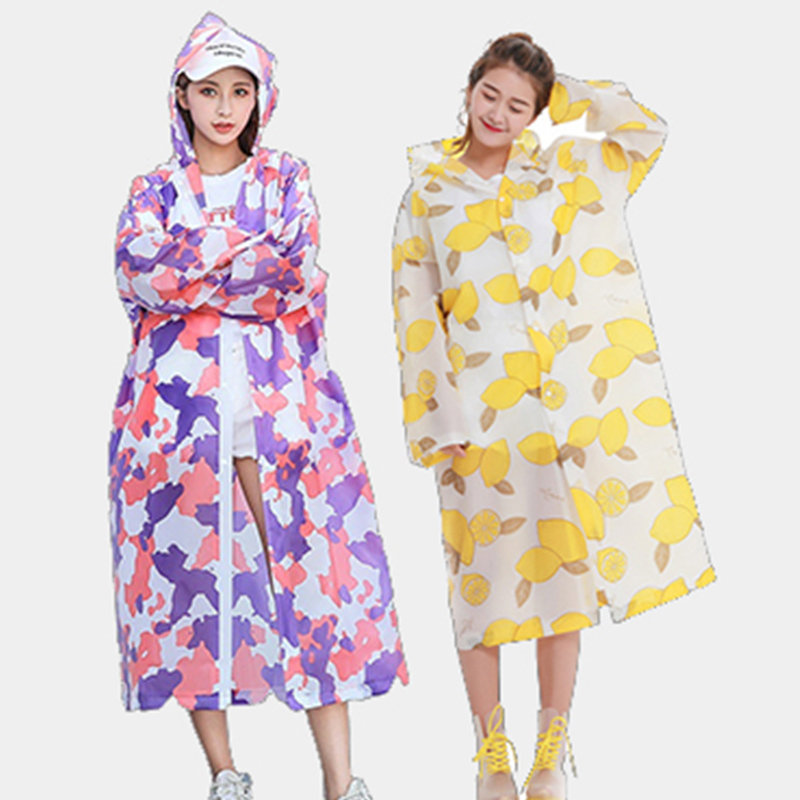 862 Printed Fashion Raincoat