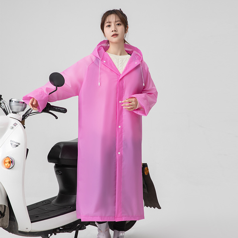 1129 Adult colorful electric car long raincoat